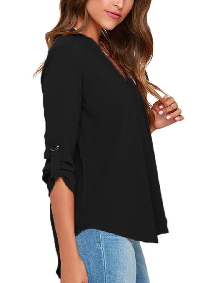 Blusa elegante formal para mujeres, camiseta con estilo ondulado Elegantes tapas con capucha de regalo