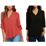 Blusa elegante formal para mujeres, camiseta con estilo ondulado Elegantes tapas con capucha de regalo