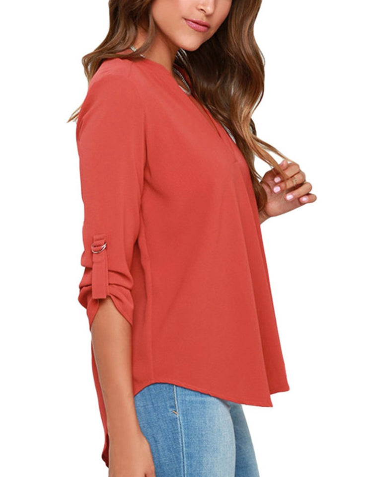 Blusa elegante formal para mujeres, camiseta con estilo ondulado Elegantes tapas con capucha de regalo